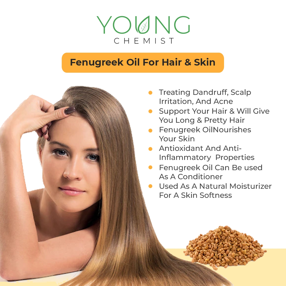 Fenugreek Essential Oil for Breast Enlargement Natural Solution with